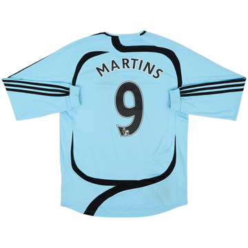 2007-08 Newcastle Away L/S Shirt Martins #9 - 6/10 - (M)