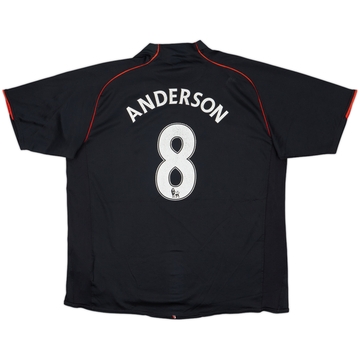 2007-08 Manchester United Away Shirt Anderson #8 - 5/10 - (XXL)