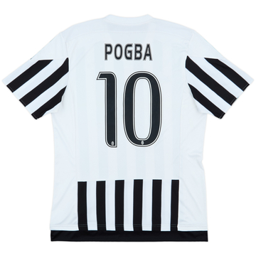 2015-16 Juventus Home Shirt Pogba #10 - 8/10 - (L)