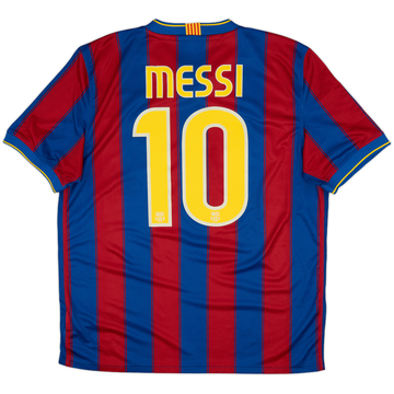 2009-10 Barcelona Home Shirt Messi #10 - 8/10 - (L)