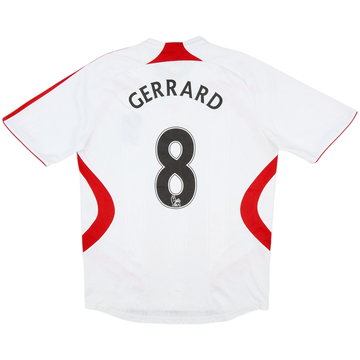 2007-08 Liverpool Away Shirt Gerrard #8 - 5/10 - (M)