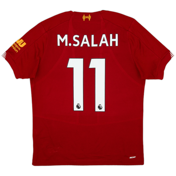 2019-20 Liverpool Home Shirt Salah #11 - 9/10 - (XL.Boys)