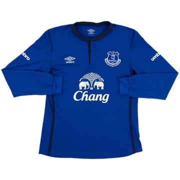 2014-15 Everton Home L/S Shirt - 5/10 - (M)