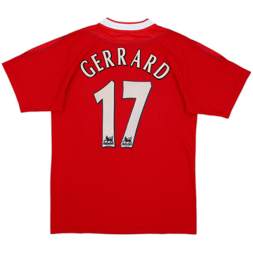 2002-04 Liverpool Home Shirt Gerrard #17 - 7/10 - (S)