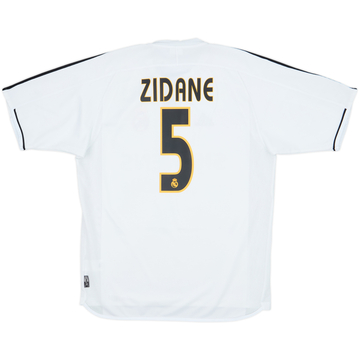 2003-04 Real Madrid Home Shirt Zidane #5 - 5/10 - (M)