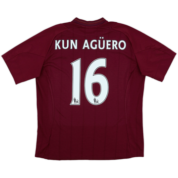 2012-13 Manchester City Away Shirt Kun Aguero #16 - 8/10 - (L)