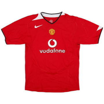 2004-06 Manchester United Home Shirt - 8/10 - (XL.Boys)