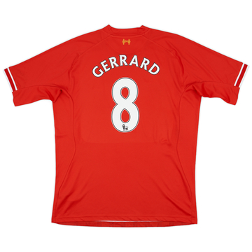 2013-14 Liverpool Home Shirt Gerrard #8 - 6/10 - (XXL)