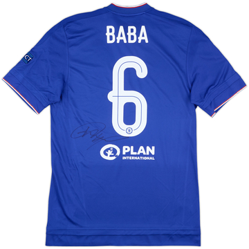 2015-16 Chelsea Player Issue Signed Champions League Home Shirt Baba #6 (M)