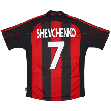 2000-02 AC Milan Player Issue Home Shirt Shevchenko #7 (S)
