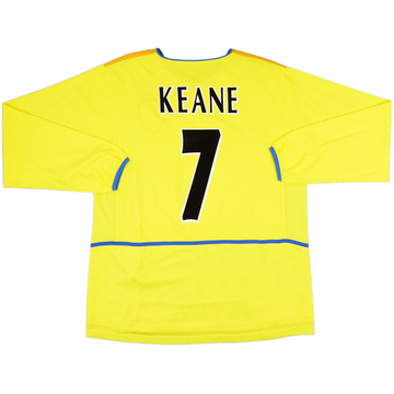 2002-03 Leeds United Away L/S Shirt Keane #7 - 8/10 - (L)