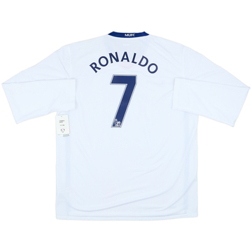 2008-10 Manchester United Away L/S Shirt Ronaldo #7 (XL)