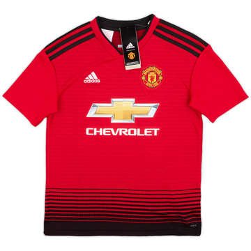 2018-19 Manchester United Home Shirt (M.Boys)