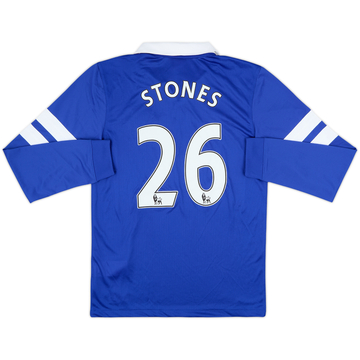 2013-14 Everton Home L/S Shirt Stones #26 (S)