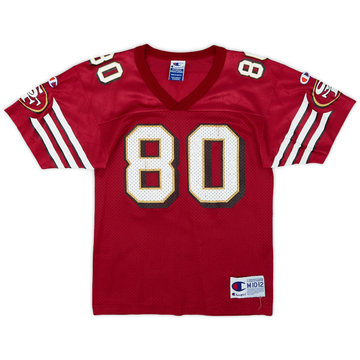 1996-00 San Francisco 49ers Rice #80 Champion Home Jersey - 6/10 - (M.Boys)
