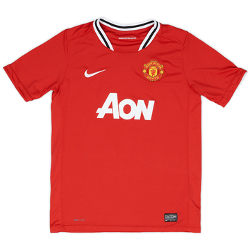 2011-12 Manchester United Home Shirt - 8/10 - (L.Boys)