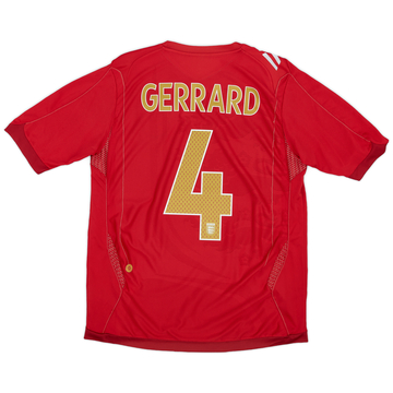 2006-08 England Away Shirt Gerrard #4 - 6/10 - (M)