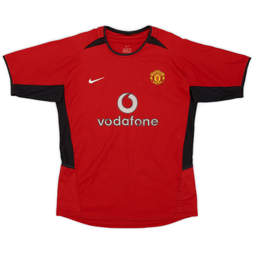 2002-04 Manchester United Home Shirt - 7/10 - (L.Boys)