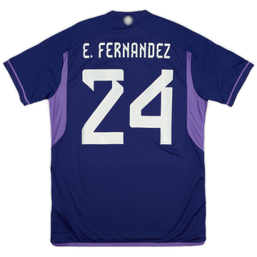 2022-23 Argentina Away 'vs Poland' Shirt E. Fernandez #24 (L)