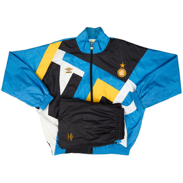 1991-92 Inter Milan Umbro Tracksuit - 8/10 - (XL)