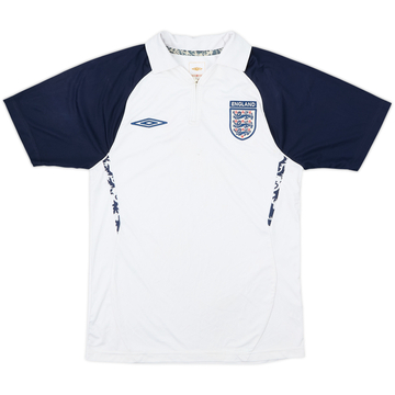 2008-09 England Umbro 1/4 Zip Polo Shirt - 6/10 - (S)