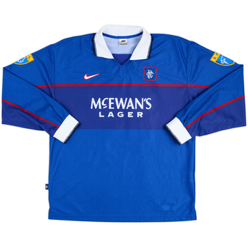 1997-98 Rangers Match Issue Home L/S Shirt #16