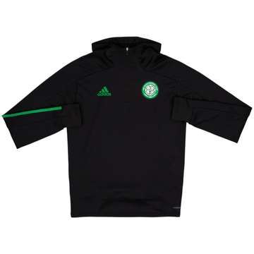2023-24 Celtic adidas 1/4 Zip Hooded Sweat Top - 9/10 - (S)