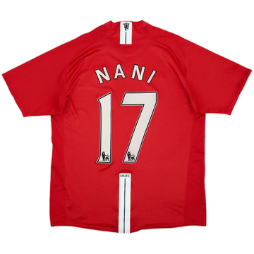 2007-09 Manchester United Home Shirt Nani #17 - 7/10 - (L)