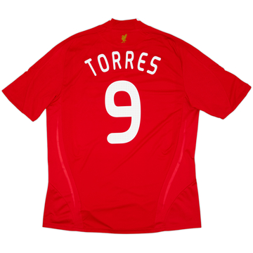 2008-10 Liverpool Home Shirt Torres #9 - 7/10 - (XL)