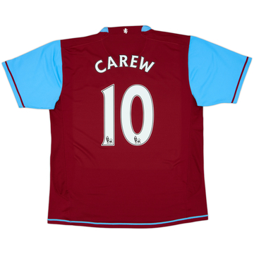 2007-08 Aston Villa Home Shirt Carew #10 - 8/10 - (L)