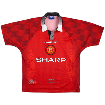 1996-98 Manchester United Home Shirt - 4/10 - (M)