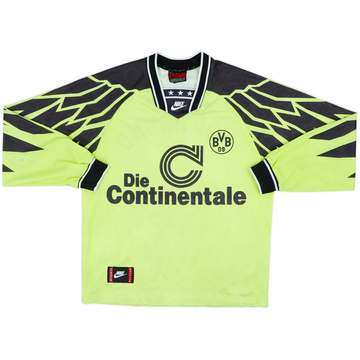 1994-95 Borussia Dortmund Home L/S Shirt - 8/10 - (S)