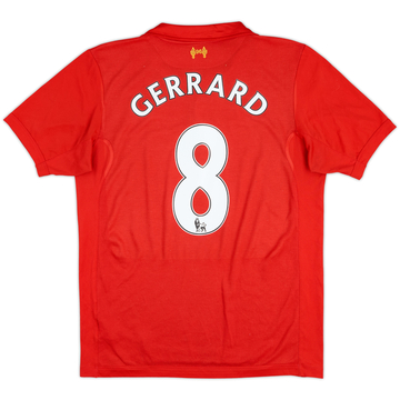 2012-13 Liverpool Home Shirt Gerrard #8 - 6/10 - (M)
