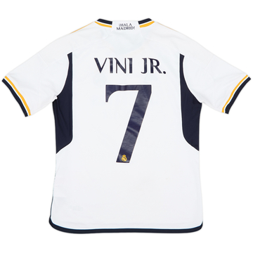 2023-24 Real Madrid Home Shirt Vini Jr. #7 - 6/10 - (XL.Boys)