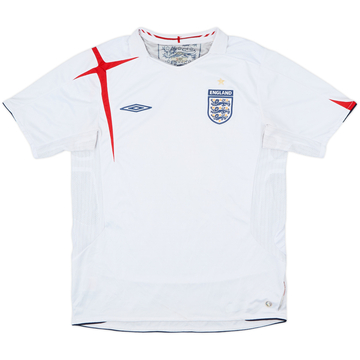 2005-07 England Home Shirt - 5/10 - (S)