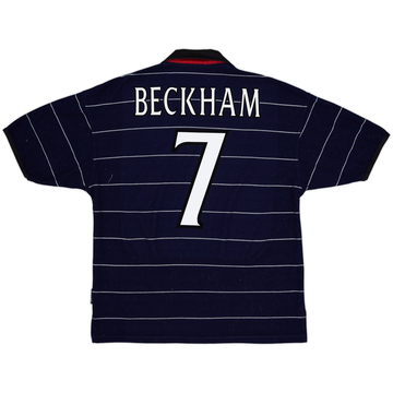 1999-00 Manchester United Away Shirt Beckham #7 - 8/10 - (M)