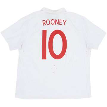 2009-10 England Home Shirt Rooney #10 - 5/10 - (XXL)