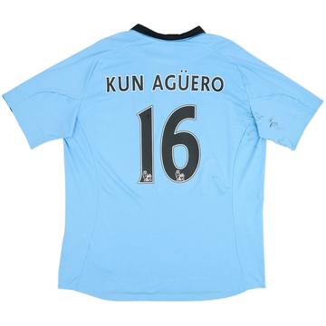 2012-13 Manchester City Home Shirt Kun Aguero #16 - 7/10 - (XXL)