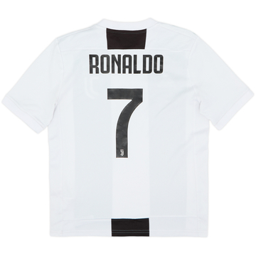 2018-19 Juventus Home Shirt Ronaldo #7 - 8/10 - (L.Boys)