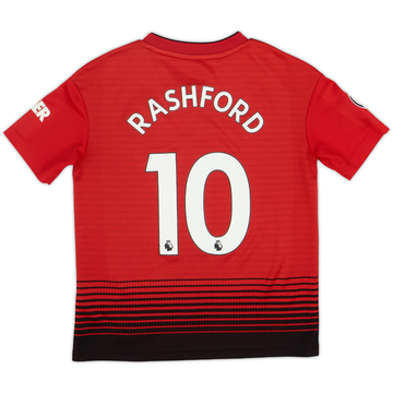 2019-20 Manchester United Home Shirt Rashford #10 - 9/10 - (S.Boys)