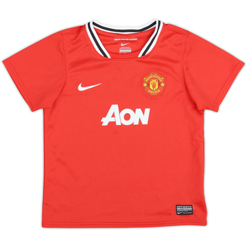 2011-12 Manchester United Home Shirt - 10/10 - (3-4 Years)
