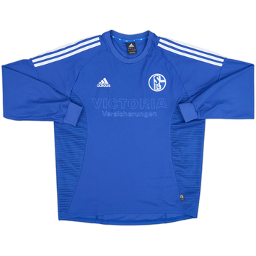 2002-04 Schalke Home L/S Shirt - 4/10 - (L)