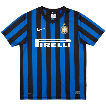 2011-12 Inter Milán Camiseta Local Básica - 8/10 - (L.Boys)