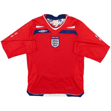 2008-10 England Away L/S Shirt - 5/10 - (M.Boys)