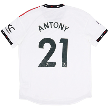 2022-23 Manchester United Authentic Away Shirt Antony #21 - 8/10 - (L)