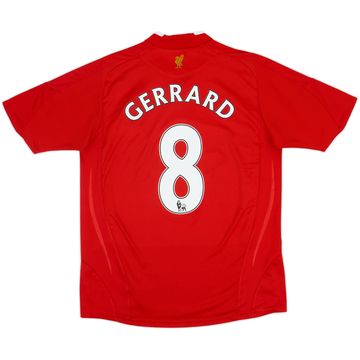 2008-10 Liverpool Camiseta Local Gerrard #8 - 6/10 - (XL.Boys)