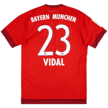 2015-16 Bayern Munich Home Shirt Vidal #23 - 6/10 - (S)