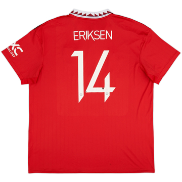 2022-23 Manchester United Home Shirt Eriksen #14 - 5/10 - (XXL)