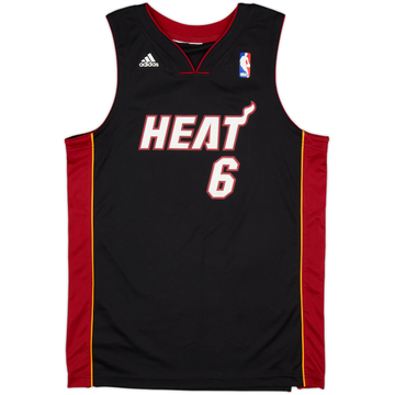 2010-12 Miami Heat James #6 adidas Replica Away Jersey - 8/10 - (L.Boys)