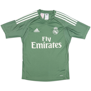 2017-18 Real Madrid GK S/S Shirt - 7/10 - (L.Boys)